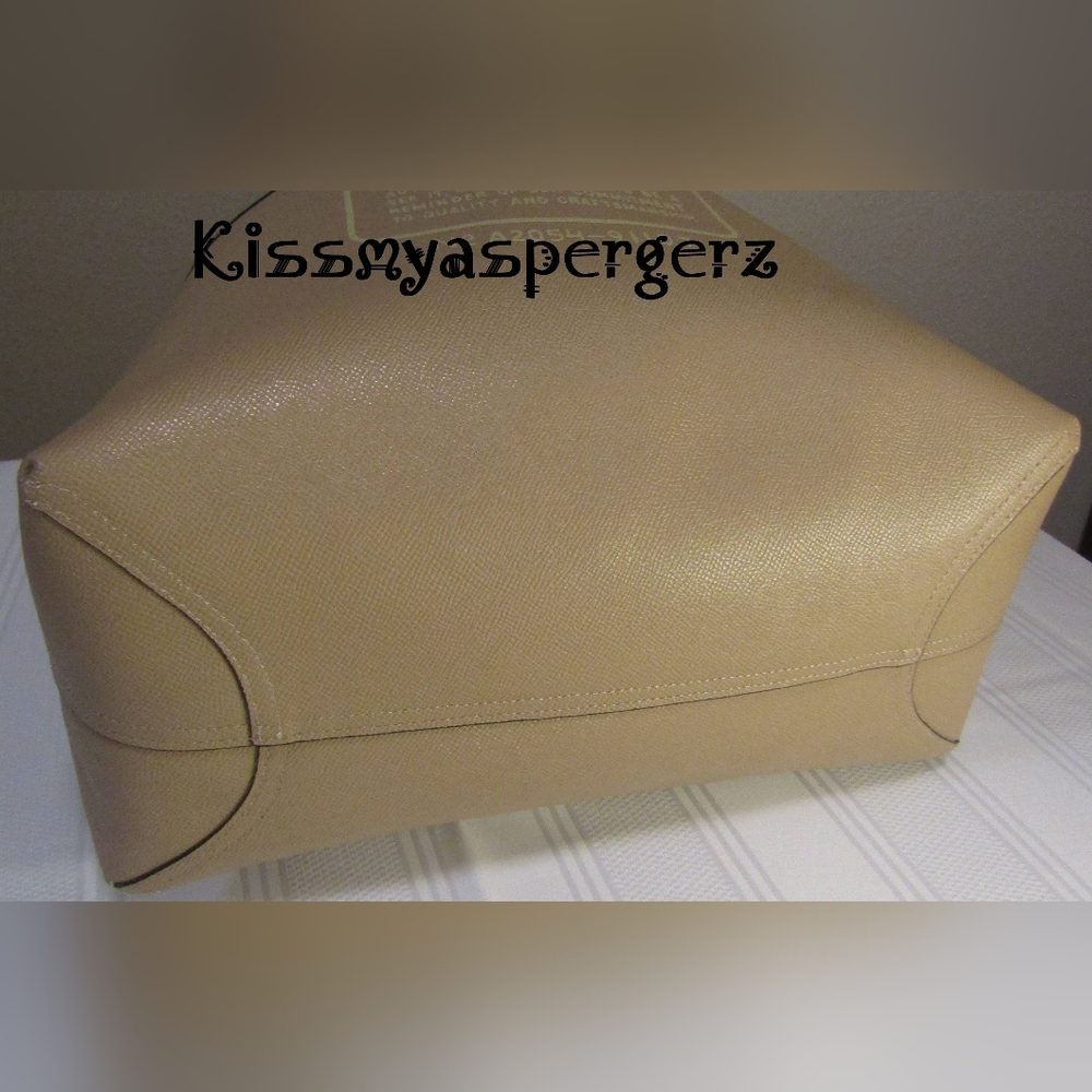 Coach Reversible Cream and Tan Horse and Carriage City Tote EUC! - Picture 6 of 8